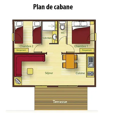 Chalet Bois - Camping La Cigale Campsite Ares